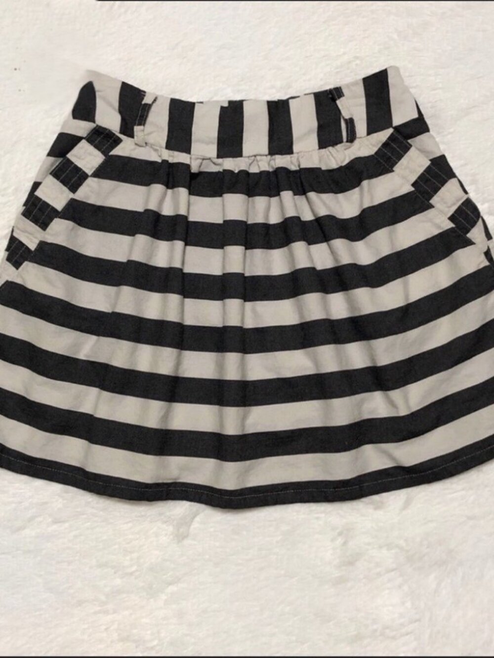 Forever 21 Striped Skater Skirt XS